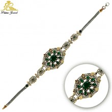 Gümüş Otantik Taşlı Biezik /Bileklik